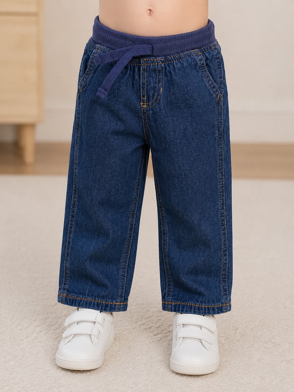 Carter's Dark Blue Pull-On Denim Pants